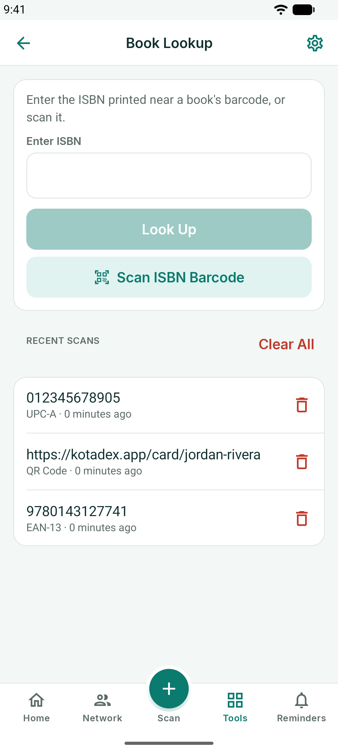 Book Lookup with the ISBN field